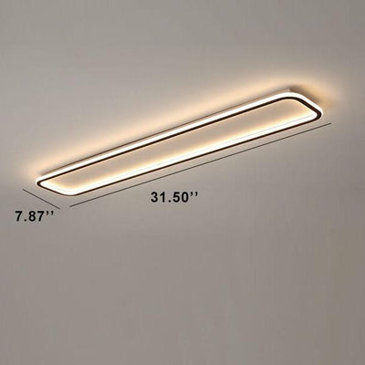 Minimalistische 1-Licht Lineare Acryl 3-Farben-wechselbare LED-Deckenleuchte 