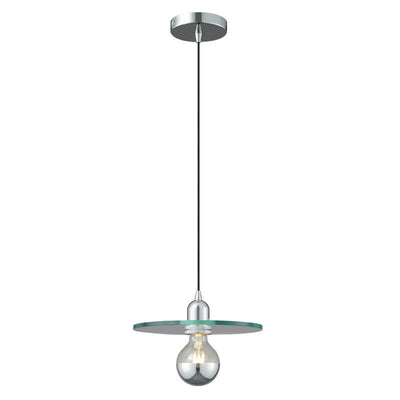 Modern Minimalist Glass Flying Saucer 1-Light Pendant Light