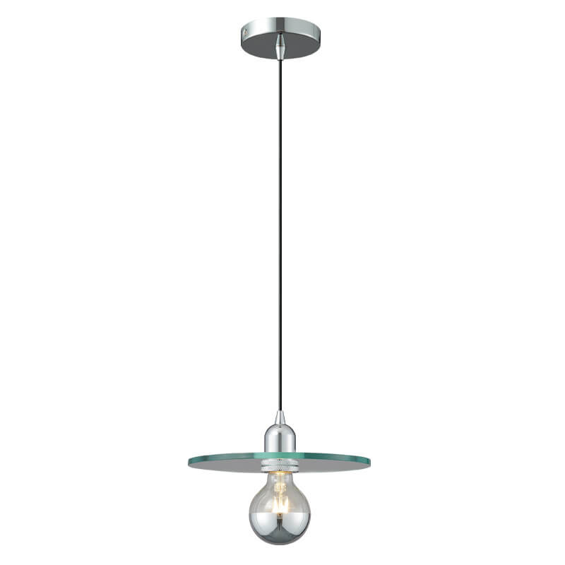 Modern Minimalist Glass Flying Saucer 1-Light Pendant Light