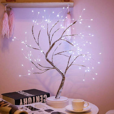 Lampe de Table LED à Interrupteur Tactile et Chargement USB avec Fil de Cuivre Léger 108 