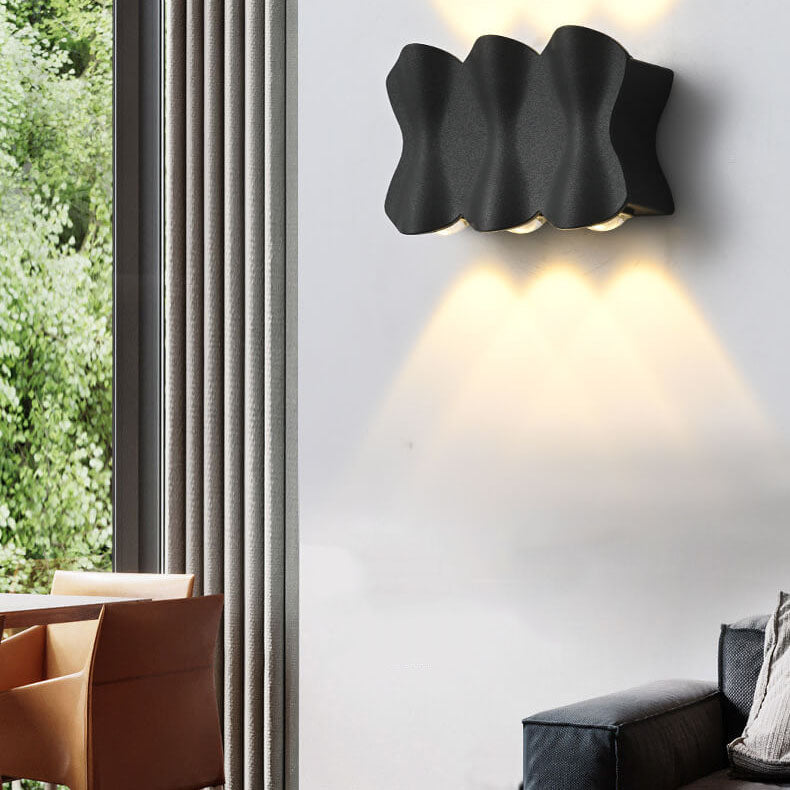 Moderne minimalistische wasserdichte Wandleuchten aus Aluminium mit LED 