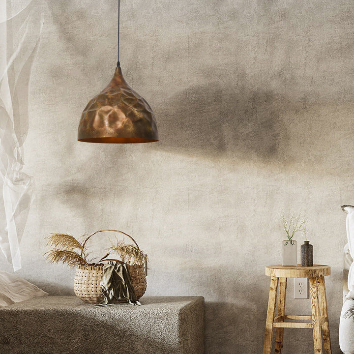 Industrielle Eisen Nostalgie Schalenform 1-Licht Kreative Pendelleuchte 