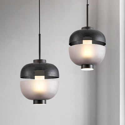 Modern Nordic Frosted Glass Creative LED Pendant Light