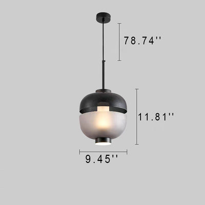 Modern Nordic Frosted Glass Creative LED Pendant Light