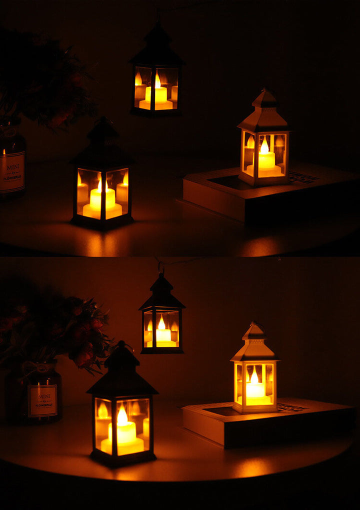 Halloween Horror Flammenlaterne LED Tisch- und Hängedekorationen Lampe 