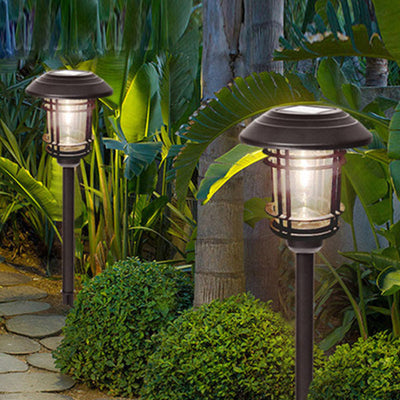 Modern Mid-century Solar Outdoor Waterproof Stainless Steel LED Outdoor Lawn Decorative Ground Plug Light