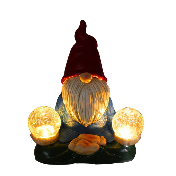Solar Resin Dwarf Elf Outdoor LED Decorative Garden Light
