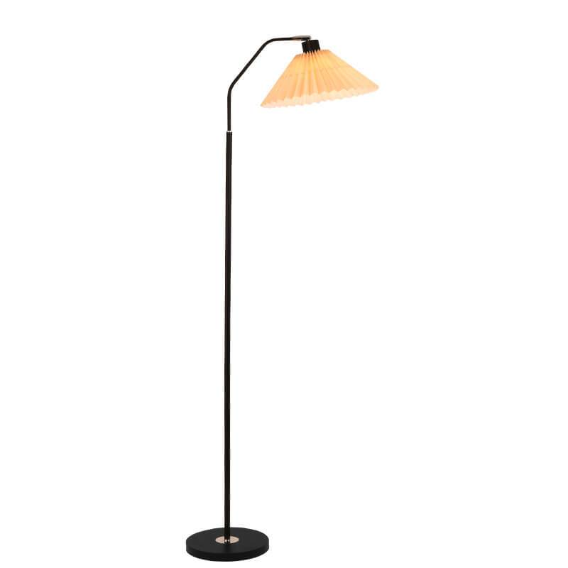 Minimalistische Stofffaltenlampe 1-Licht Stehende Stehlampe 
