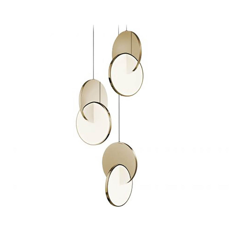 Nordic Tangent Circle Metal Shade 1-Light LED Pendant Light