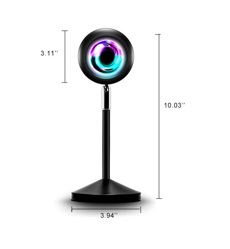 مصباح غروب الشمس APP التحكم في مصباح إسقاط الغروب 16 RGB دوران 180 درجة مصابيح أرضية 