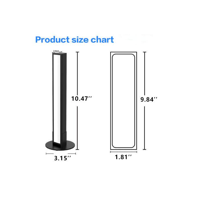 Lampe de table créative à 1 lumière LED RVB à longue bande 