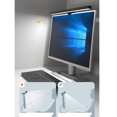 Computer Laptop Monitor Anti Blue Light E-Reading LED USB Rechargeable Screen Lamp