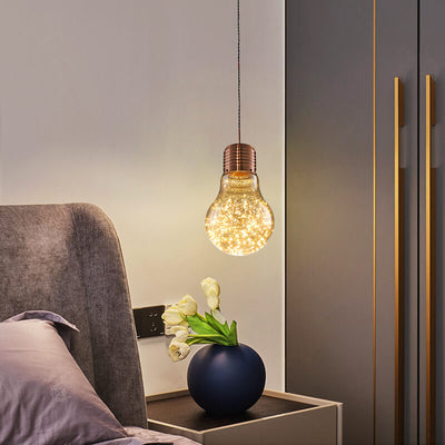 Nordic Glass Bulb Shade 1-Light LED Pendant Light
