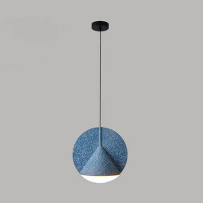 Modern Resin Colorful Round Shape 1-Light LED Pendant Light