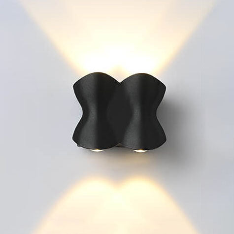 Moderne minimalistische wasserdichte Wandleuchten aus Aluminium mit LED 