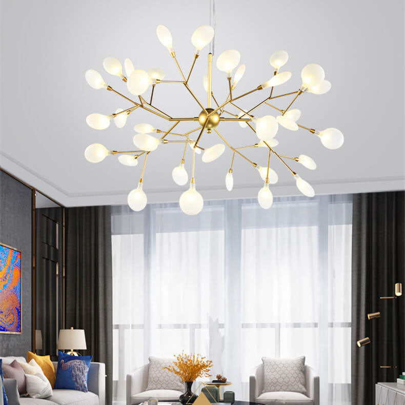 Modern Metal Branches 27/36 Light Fireflies LED Chandeliers