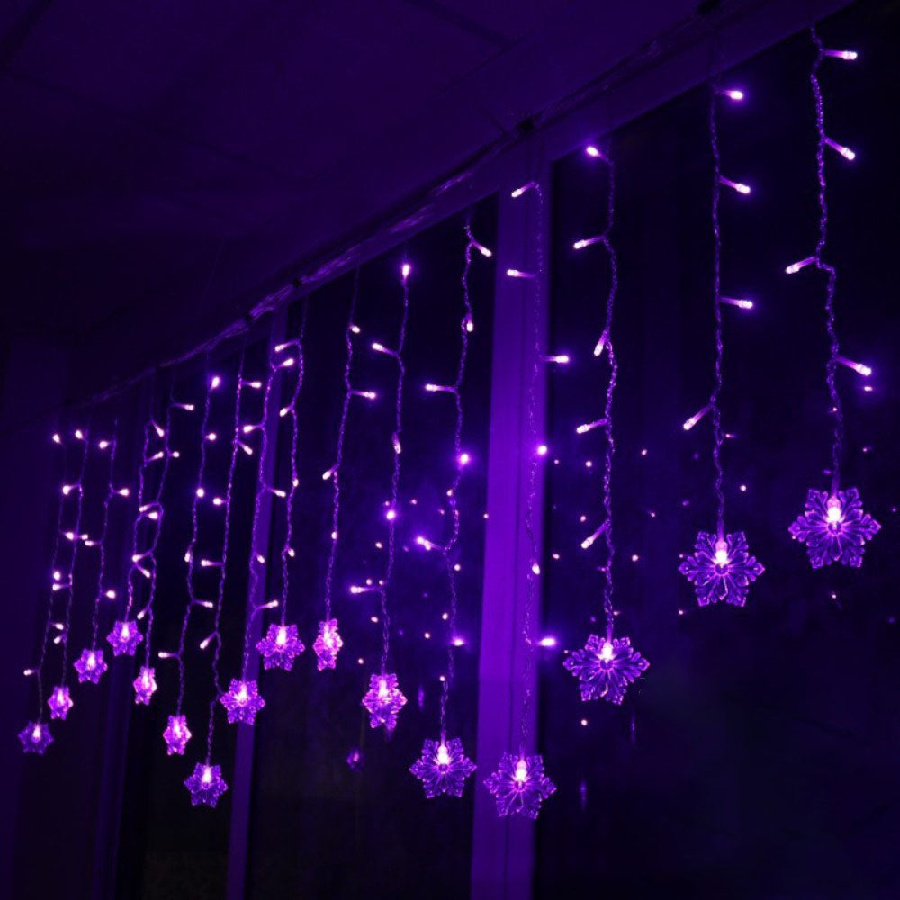 Snowflake Remote Control Ice Strip Light Blinking LED Decorative String Lights