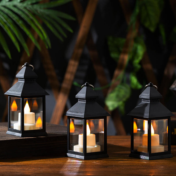 Halloween Horror Flammenlaterne LED Tisch- und Hängedekorationen Lampe 