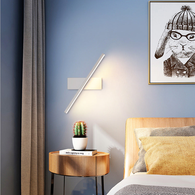 Industrielle Eisen-Nordic-Langbalken-Design-Drehbare LED-Wandleuchte 