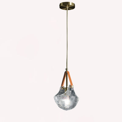 Modern Nordic Glass Handbag Design 1-Light Creative Pendant Light