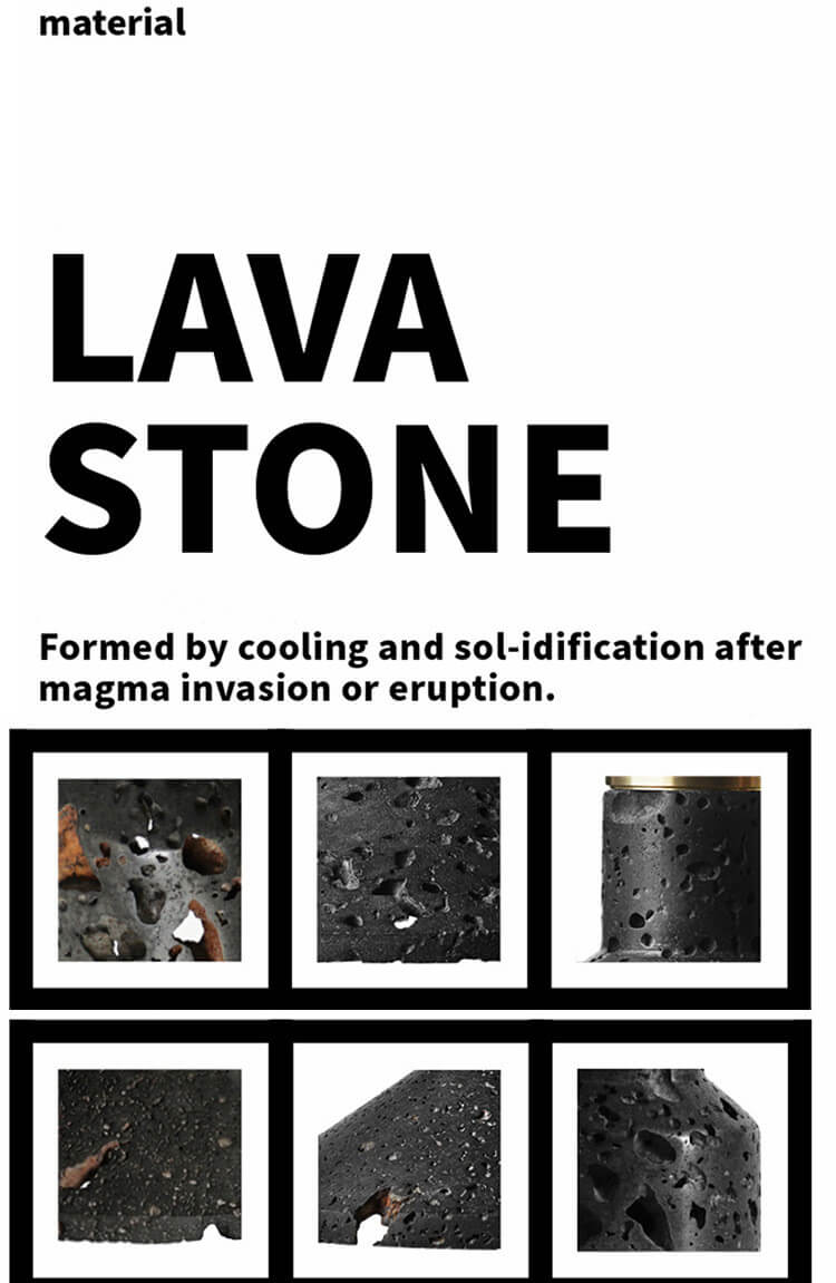 Lava Stone 1-Light Adjustable Length Bell Pendant Light