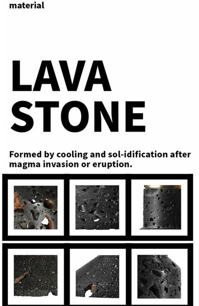 Lava Stone 1-Light Adjustable Length Cylinder Pendant Light
