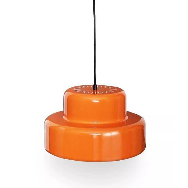 Modern Orange Double Layer Metal 1-Light Pendant Light