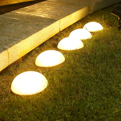 Solar 5 Half Ball LED Outdoor Garden Decorative Lawn Plug Light