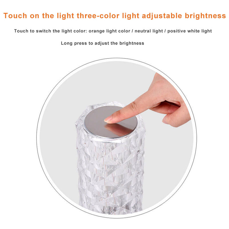 Rose Light Shade Petal Remote Control Night Light Table Lamp