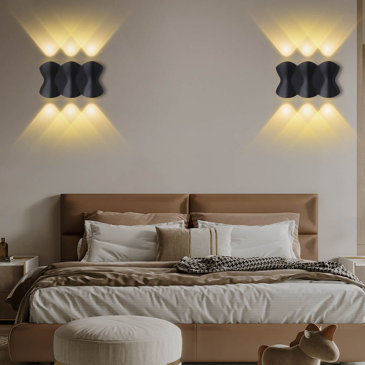 Moderne minimalistische wasserdichte Wandleuchten aus Aluminium mit LED 