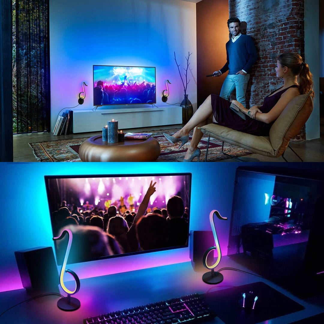 Lampe de table Creative Note RGB USB Night Light 
