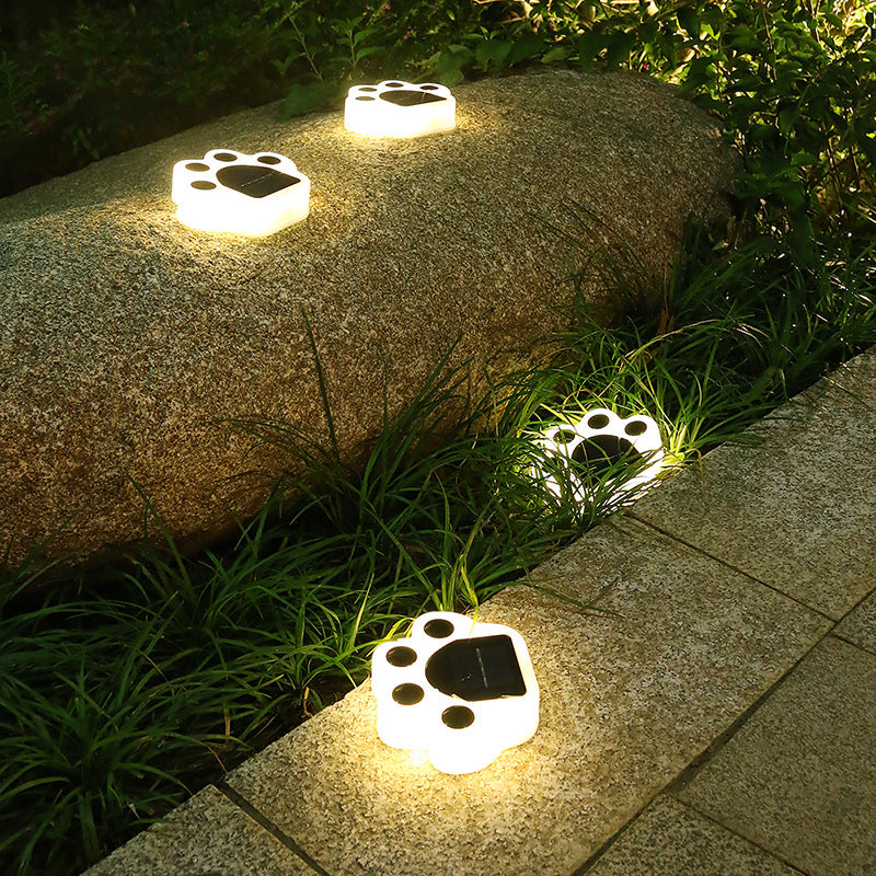 Outdoor Solar Bärentatze Runde LED Garten Rasen begraben Licht 