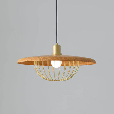 Modern 1-Light Japanese Elements Pendant Light