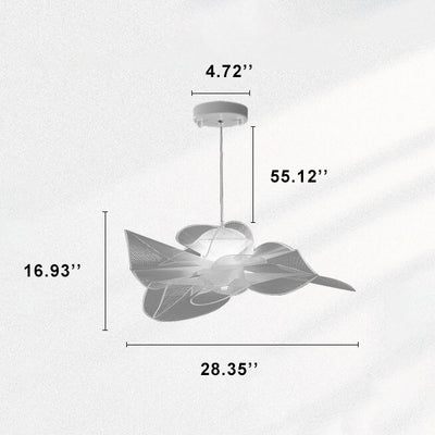 Modern Tulle-Like Floral 1-Light  LED Pendant Light