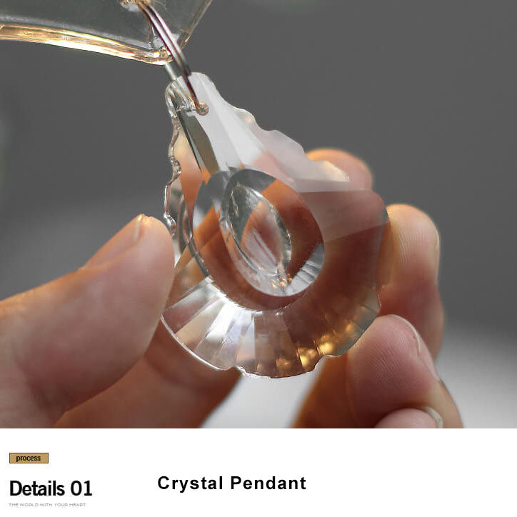 Vintage Clear Glass1-Light Flower Pendant Light