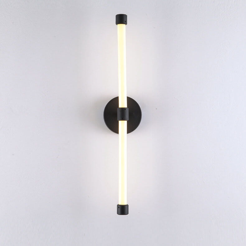 Modern Minimalist Tube Acrylic 1-Light LED Wall Sconce Lamp