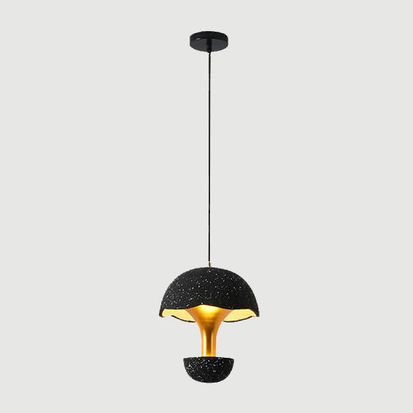 Industrielle Zement 1-Licht Pilzförmige Globus LED Pendelleuchte 