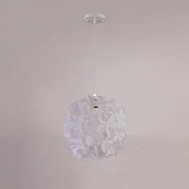 Modern Minimalist Acrylic Flower Globe 1-Light Pendant Light