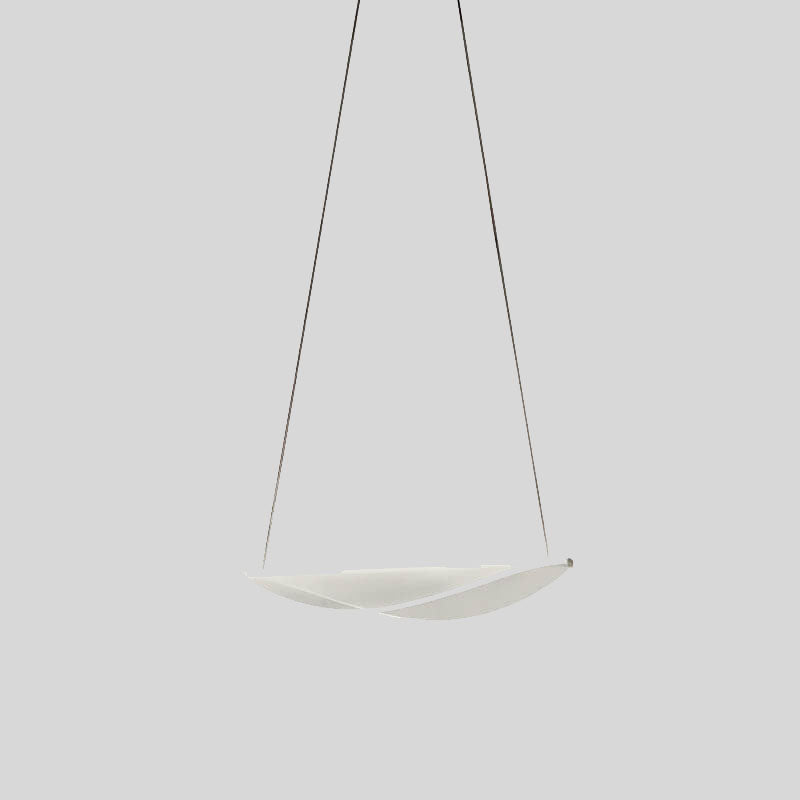 Modern Acrylic Leaf Shaped 1-Light LED Pendant Light