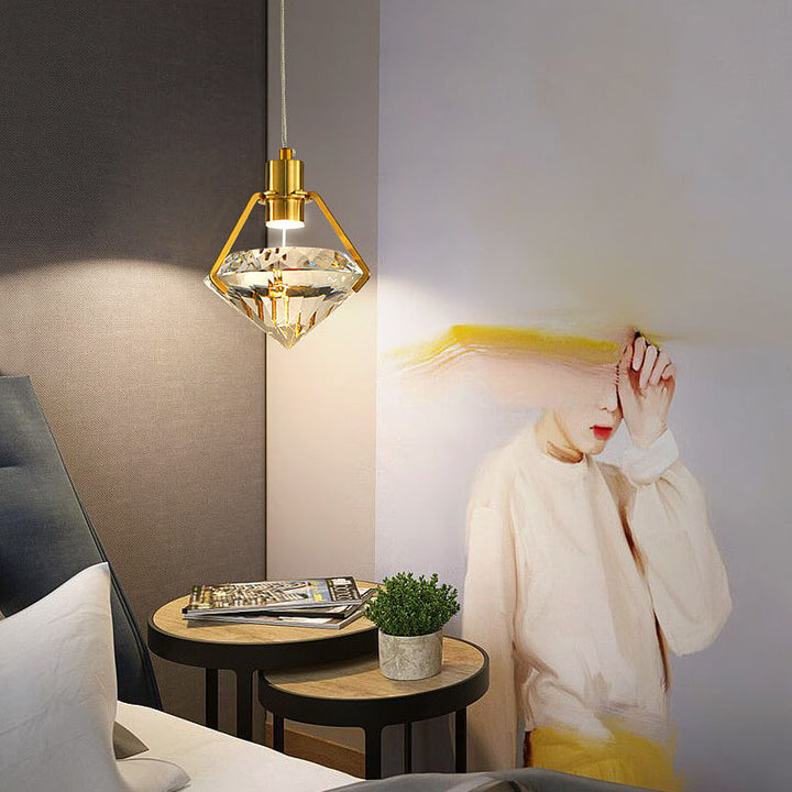Modern Creative Diamond Shape 1-Light LED Pendant Light