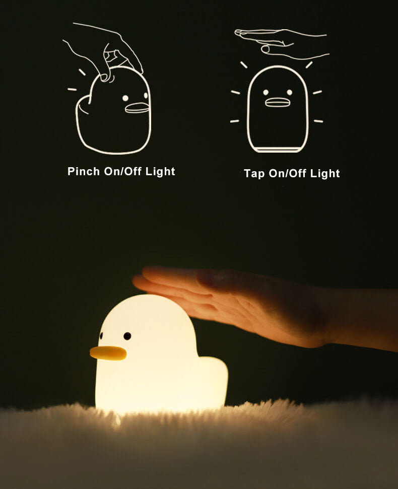Cute Duck Lamp LED Pat  Decoration Table Lamp Night Light