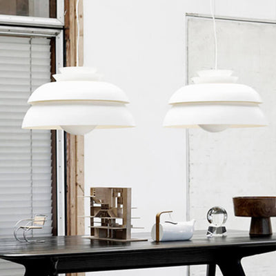 Modern Minimalist Multilayer Dome 1-Light Pendant Light