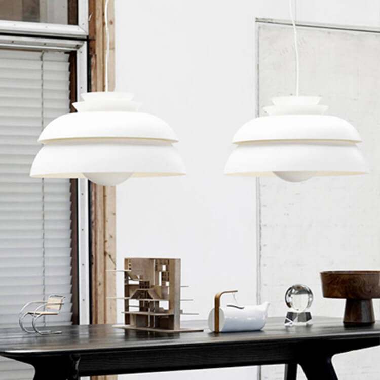 Modern Minimalist Multilayer Dome 1-Light Pendant Light