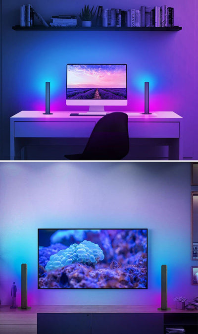 Creative Long Strip RGB 1-Light LED Table Lamp