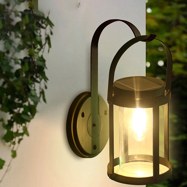 Solar wasserdichte tragbare LED-Außenwandleuchte 