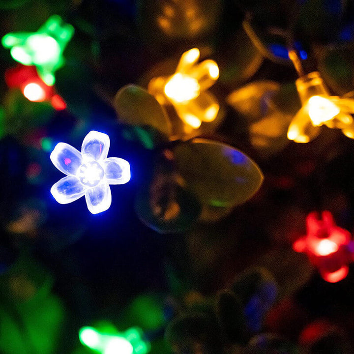 LED Solar Sakura String Lichter Wasserdichte Outdoor Feenblumenlichter 
