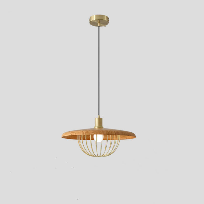 Modern 1-Light Japanese Elements Pendant Light