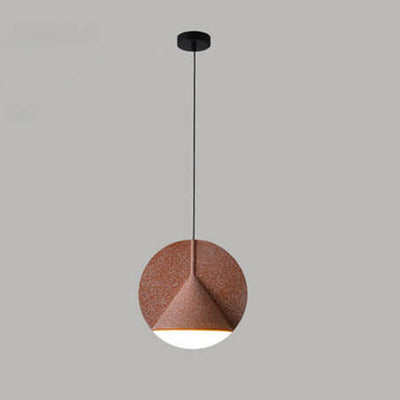 Modern Resin Colorful Round Shape 1-Light LED Pendant Light