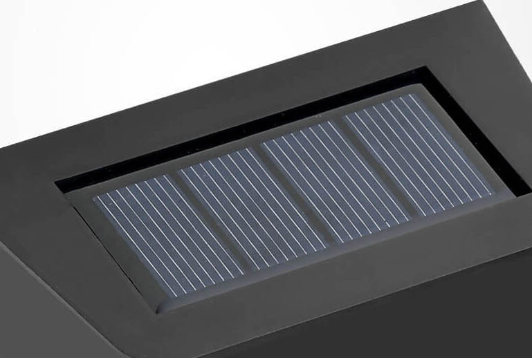 Retro Solar Square Waterproof Outdoor LED Garden Fence Wall Light