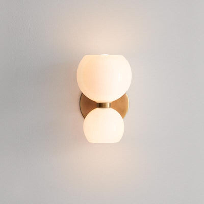 Moderne 2-flammige Wandleuchte in Schalenform 